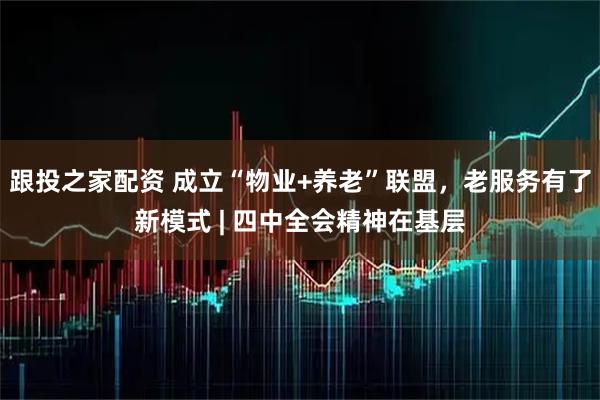 跟投之家配资 成立“物业+养老”联盟，老服务有了新模式 | 四中全会精神在基层